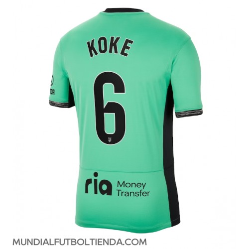 Camiseta Atletico Madrid Koke #6 Tercera Equipación Replica 2023-24 mangas cortas